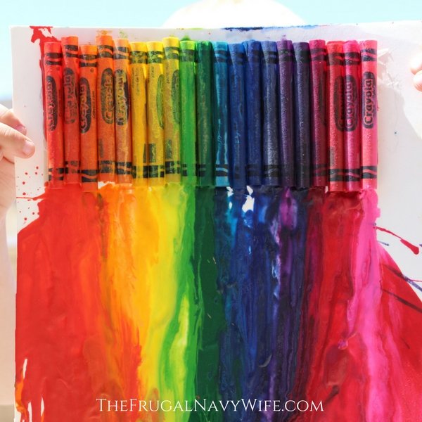 Melted Crayon Art for ages 6+ ⋆ Raising Dragons