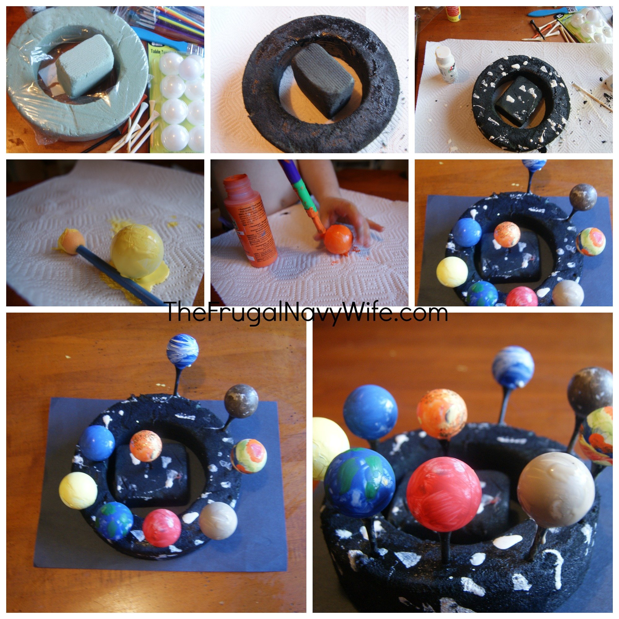 solar system drawing project