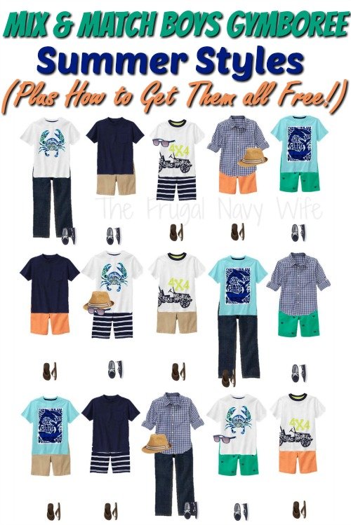 Mix & Match Boys' Gymboree Clothes in Summer Styles (Plus How to Get Them  all Free!) - The Frugal Navy Wife