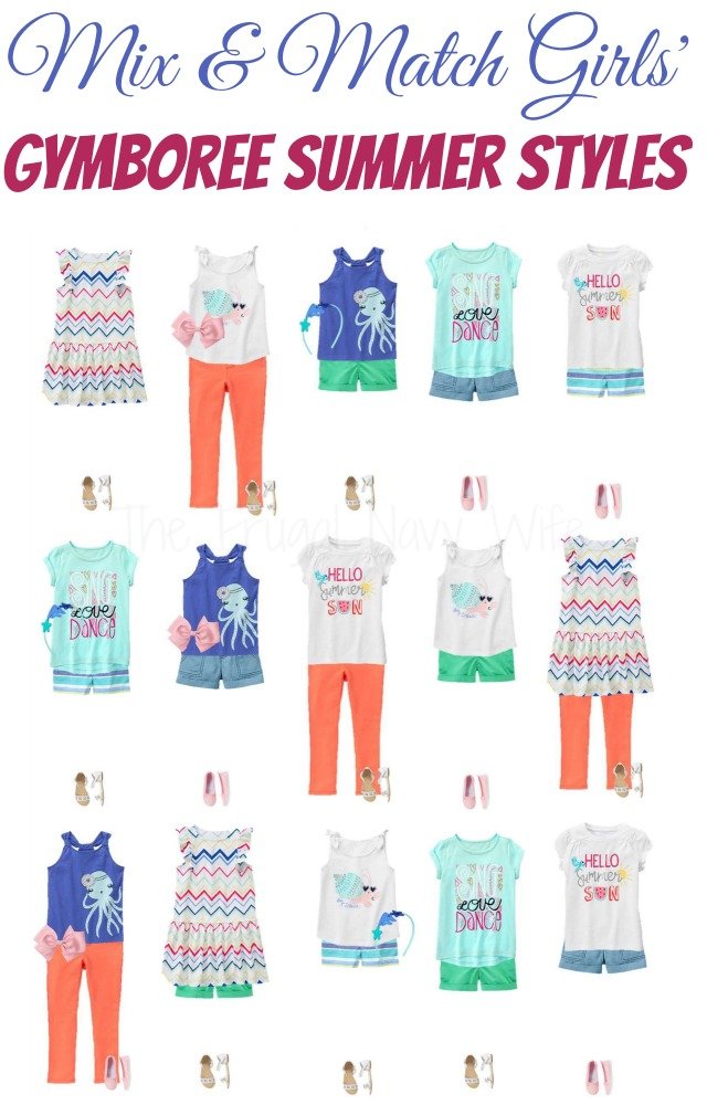 Mix & Match Girls' Gymboree Clothes in Summer Styles - The Frugal Navy Wife