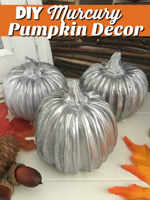 DIY Mercury Pumpkin Decor with Looking Glass Spray Paint