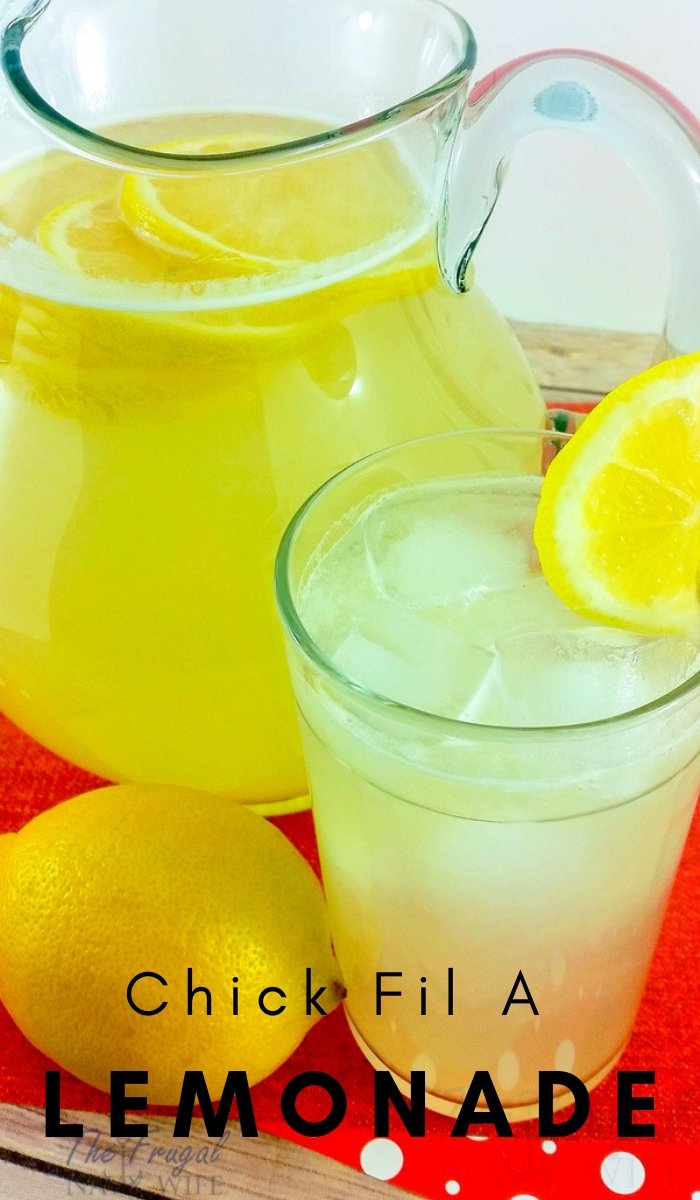 The BEST Copycat Chick Fil A Lemonade - The Frugal Navy Wife