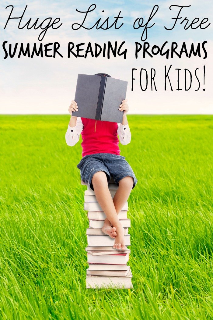HUGE List of Free Summer Reading Programs for Kids