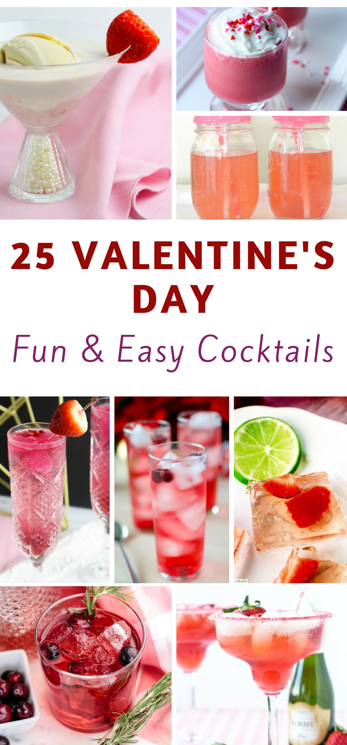 35 Valentines Day Cocktails You Will LOVE! - The Frugal Navy Wife