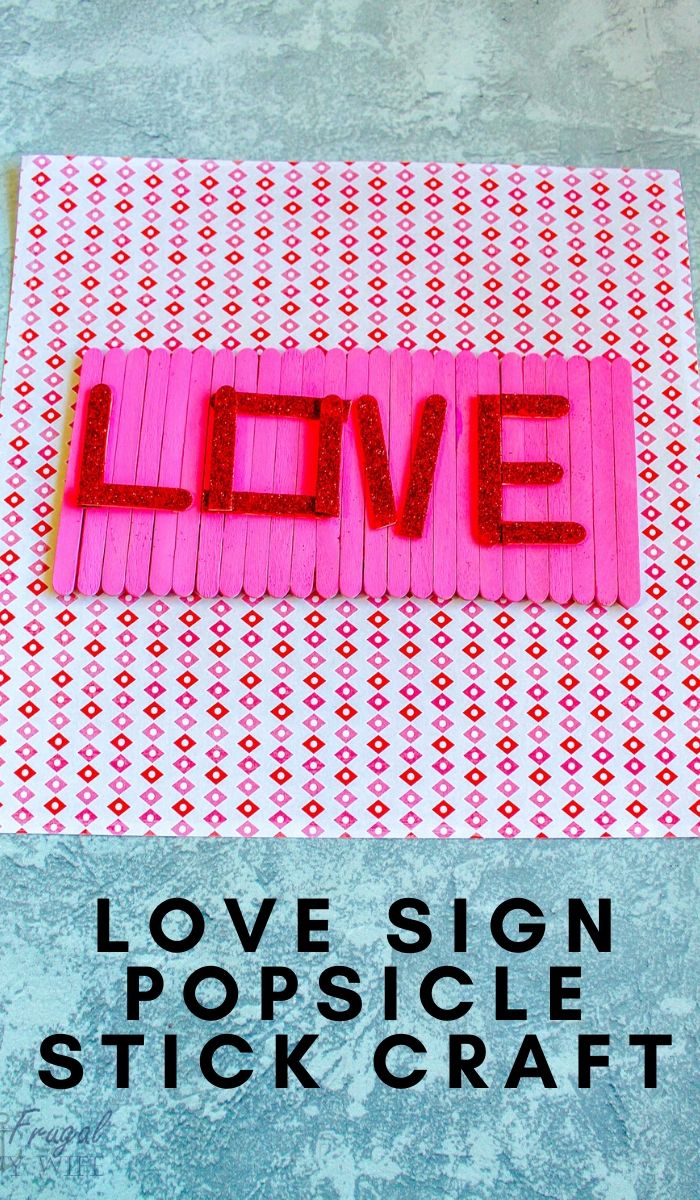 Popsicle Stick Love Craft