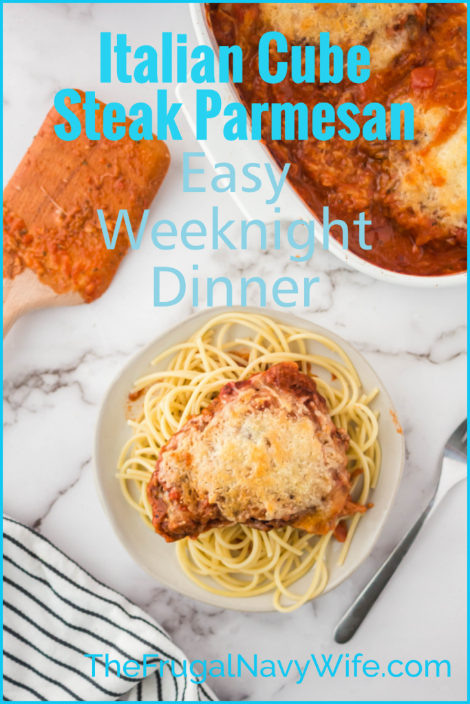 Cube Steak Recipes - Italian Cube Steak Parmesan | The Frugal Navy Wife