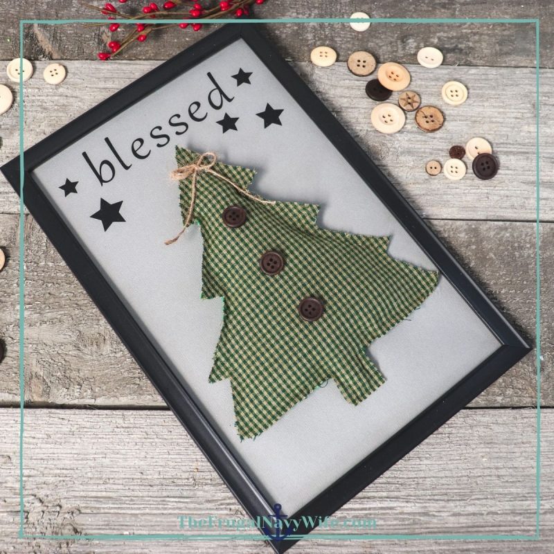 Blessed Christmas Tree Cricut Craft