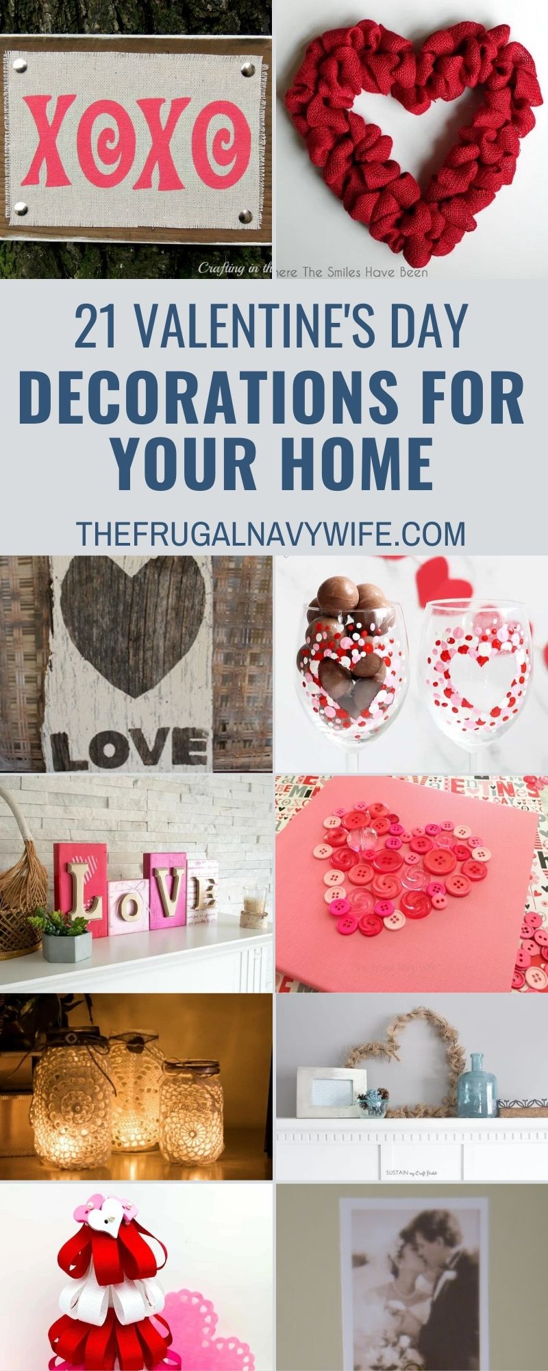 Valentine\'s Day Decorations for your home | The Frugal Navy Wife