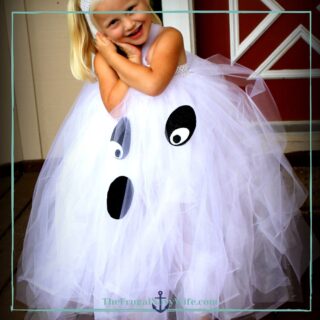 Kids Ghost Costume - Easy DIY Kids Ghost Tutu Costume