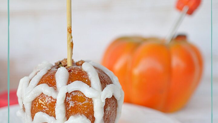 spooky caramel apples for fall 😍🍏🍯, caramel apples